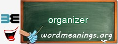 WordMeaning blackboard for organizer